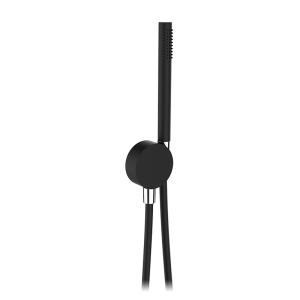 Ручний душ із виводом зі стіни, тримачем та шлангом GRB Hydro Metal Black PVD (05040992)
