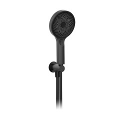 Ручний душ із виводом зі стіни, тримачем та шлангом GRB Hydro EterNice Metal Black PVD (05534292)