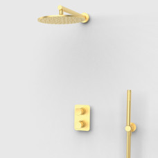 Душовий комплект з термостатом GRB Nava Brushed Gold PVD (07066588)