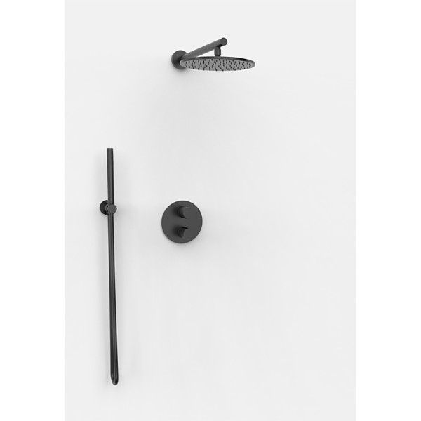 Душовий комплект з термостатом GRB Aura Metal Black PVD (07075592)