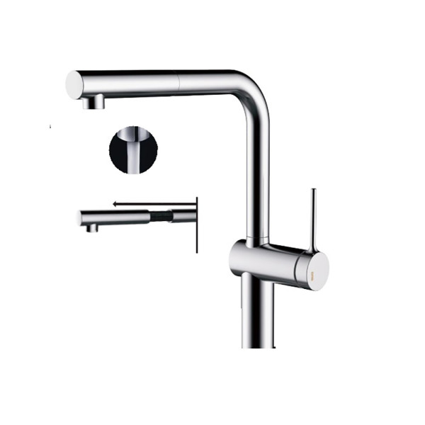 Змішувач для кухні GRB Kitchens (46828460) з висувним виливом
