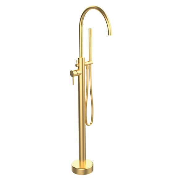 Змішувач для ванни підлоговий GRB Time Brushed Gold PVD (47450788)