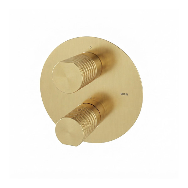 Змішувач вбудований з термостатом GRB Aura Brushed Gold PVD (75130788)