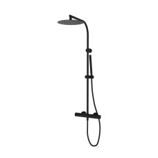 Душова стійка із термостатом телескопічна GRB Cool Black (90425902TLC)