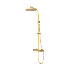 Душова стійка з термостатом телескопічна GRB Cool Brushed Gold PVD (90425988TLC)