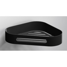 Полиця для душової кабіни кутова Sonia S5 Black (176519)