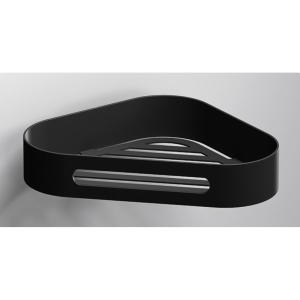 Полиця для душової кабіни кутова Sonia S5 Black (176519)