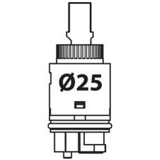Картридж для змішувача Tres d25 (9130190)