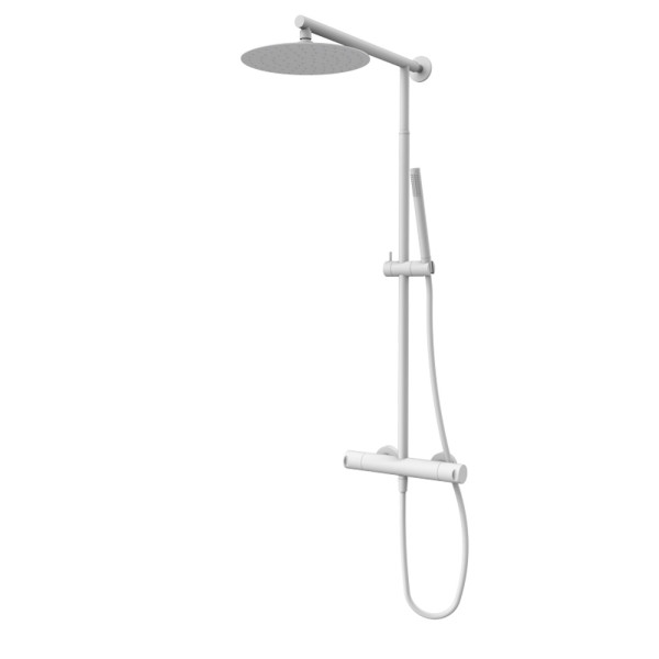Душова стійка з термостатом телескопічна GRB Cool White (90425901TLC)
