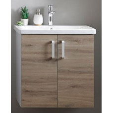 Тумба з умивальником Evelin OUE 65 II GRAY/OAK (573821)