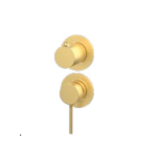 Вбудований змішувач з дивертором GRB Time Brushed Gold PVD (447235488)