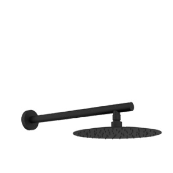 Душова лійка Slim + кронштейн GRB Metal Black PVD (05251292)