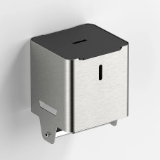 Тримач туалетного паперу з полицею та ємністю для зберігання Sonia Nox Satin Stainless Steel (200184)