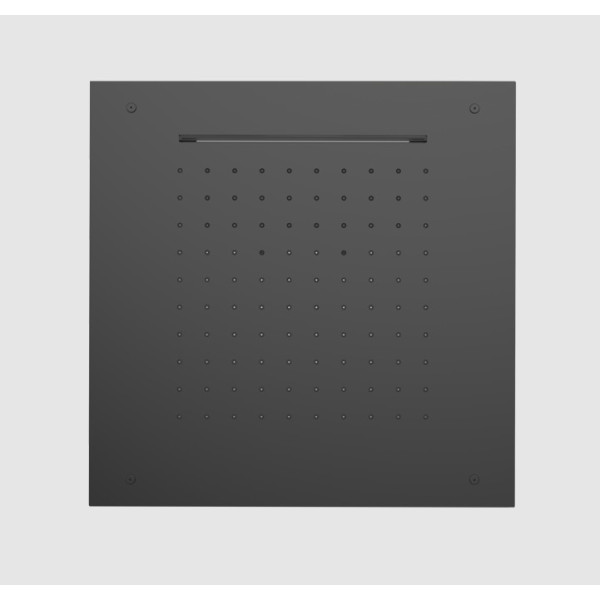 Душова лійка Quadro Batara GRB Hydro EterNice Metal Black PVD 430х430 мм (05387192)