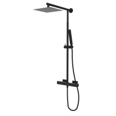 Душова стійка з термостатом телескопічна GRB Kala Black (60445601TLC)