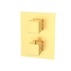 Змішувач вбудований з термоcтатом GRB Kala Brushed Gold PVD (50120588)