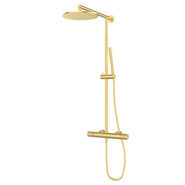 Душова стійка з термостатом GRB Aura Brushed Gold PVD (75425788)