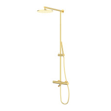 Душова стійка з термостатом GRB Aura Brushed Gold PVD (75450788)