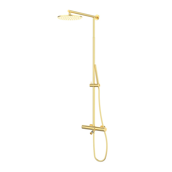 Душова стійка з термостатом GRB Aura Brushed Gold PVD (75450788)