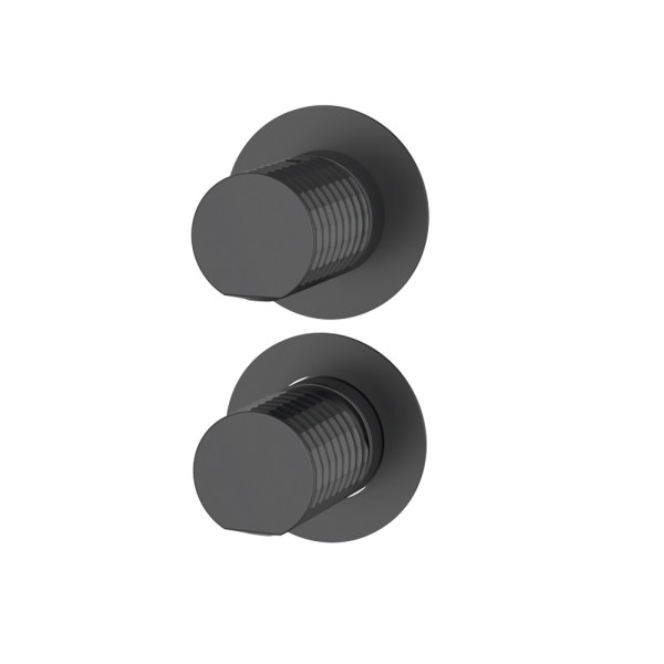 Змішувач вбудований із дивертором GRB Aura Metal Black PVD (75235792)