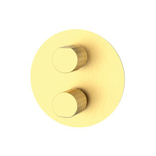 Змішувач вбудований з термостатом GRB Aura Brushed Gold PVD (75110788)