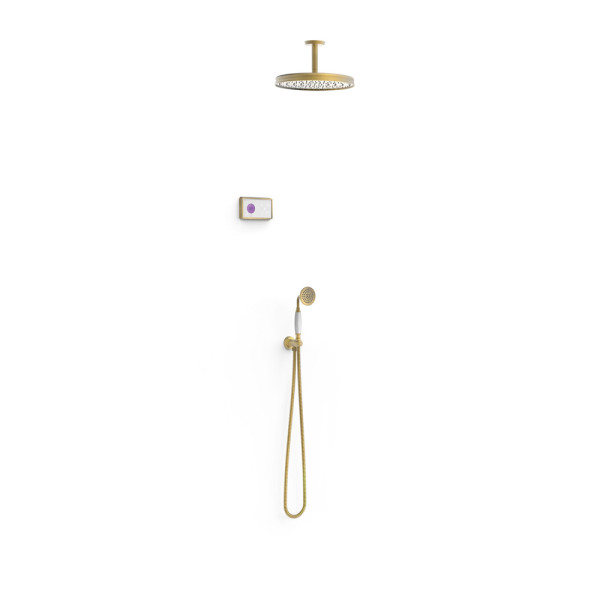 Душовий електронний комплект з термостатом Tres Clasic Shower technology (09226202LM)