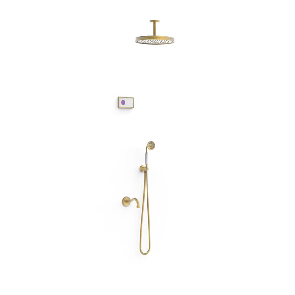 Душовий електронний комплект з термостатом Tres Clasic Shower technology (09226302LM)