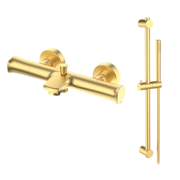 Змішувач для ванни термостатичний GRB Nava Brushed Gold PVD (66216688)