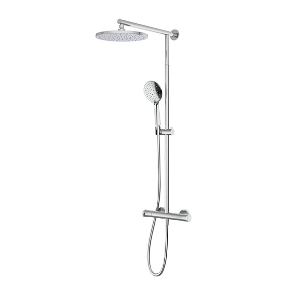 Душева стійка з термостатом телескопічна GRB Nava Chrome (66425600TLCDRY)