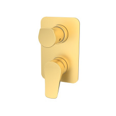 Вбудований змішувач з дивертором GRB Nava Brushed Gold PVD (66048688) зовнішня частина