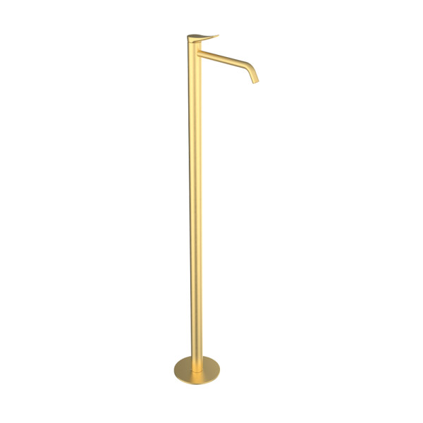 Змішувач для умивальника підлоговий GRB Nava Brushed Gold PVD (66459688)