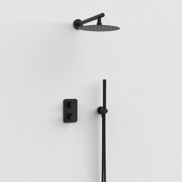 Душовий комплект з термостатом GRB Nava Metal Black PVD (07066592)