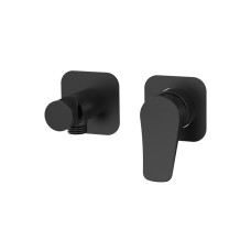 Вбудований змішувач GRB Nava Metal Black PVD (66615692) з тримачем для ручного душу