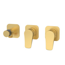Вбудований змішувач GRB Nava Brushed Gold PVD (66437288) зовнішня частина
