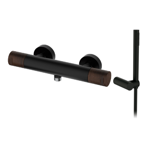 Змішувач для душу термостатичний GRB Cool Black-Nogal (90315929)