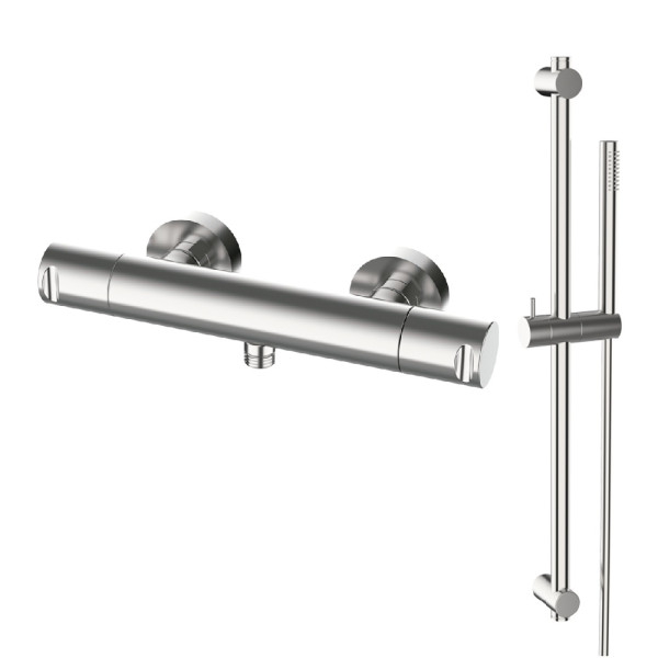 Змішувач для душу термостатичний GRB Cool Stainless Steel PVD (90316993)