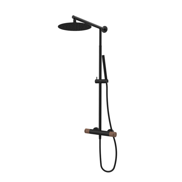 Душова стійка телескопічна GRB Cool Black-Nogal (90499929TLCDRY)
