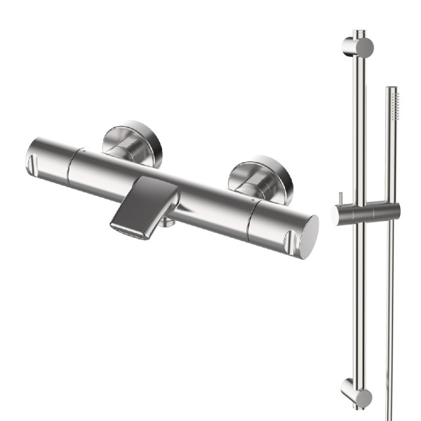 Змішувач для ванни термостатичний GRB Cool Stainless Steel PVD (90309993)