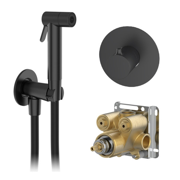 Гігієнічний комплект GRB Intimixer Onemix Metal Black PVD (Onemix 9)