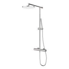 Душова стійка з термостатом телескопічна GRB Cool Stainless Steel PVD (90425993TLC)