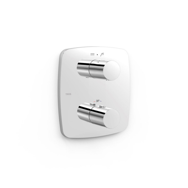 Змішувач вбудований з термостатом Tres Canigo Therm-Box (21725001) зовнішня частина